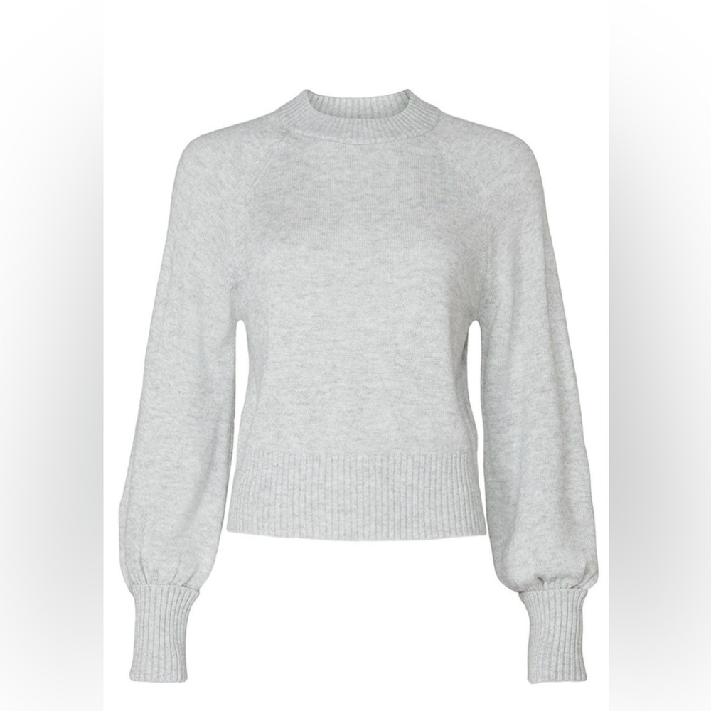 Marissa Webb Collective Heather Gray Crewneck Knit Sweater Size Small